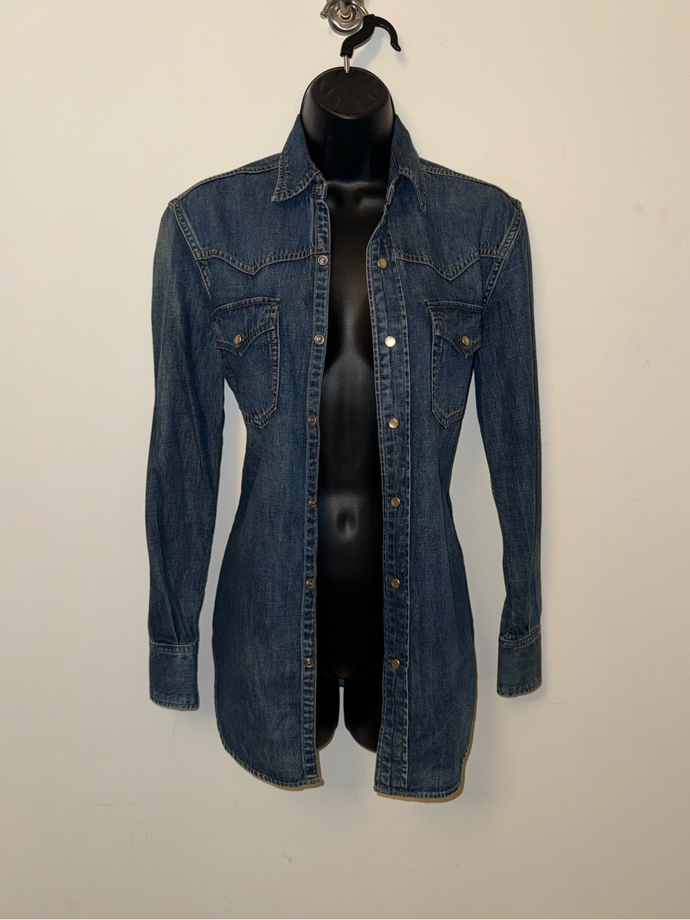 Saint Laurent 2015 Denim Button Up Shirt